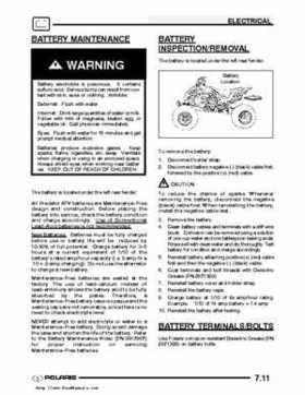 2003 Polaris Predator 500 factory service manual, Page 177