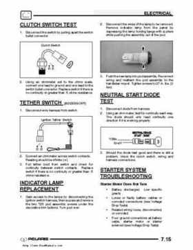 2003 Polaris Predator 500 factory service manual, Page 181