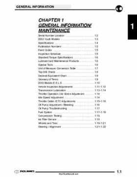 2003 Polaris Scrambler 50-90 Sportsman 90 Predator 90 Service Manual, Page 5