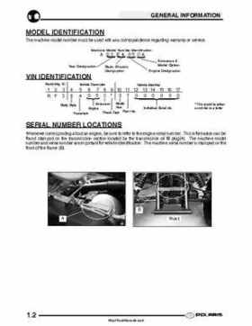 2003 Polaris Scrambler 50-90 Sportsman 90 Predator 90 Service Manual, Page 6