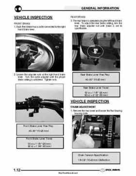 2003 Polaris Scrambler 50-90 Sportsman 90 Predator 90 Service Manual, Page 16