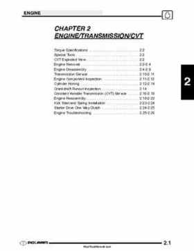 2003 Polaris Scrambler 50-90 Sportsman 90 Predator 90 Service Manual, Page 29