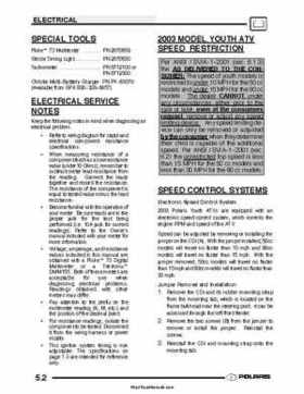 2003 Polaris Scrambler 50-90 Sportsman 90 Predator 90 Service Manual, Page 86