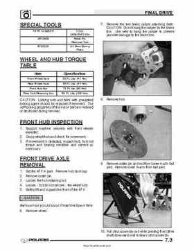 2003 Polaris Sportsman 600, 2002-2003 Polaris Sportsman 700 Service Manual, Page 163