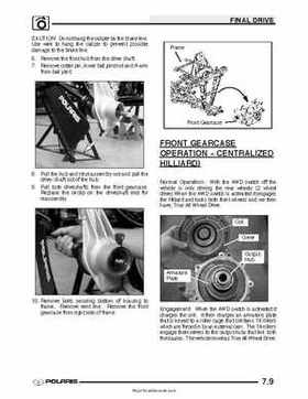2003 Polaris Sportsman 600, 2002-2003 Polaris Sportsman 700 Service Manual, Page 169