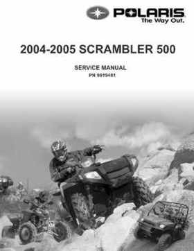 2004-2005 Polaris Scrambler 500 factory service manual, Page 1
