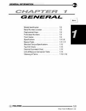 2004-2005 Polaris Scrambler 500 factory service manual, Page 5