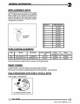 2004-2005 Polaris Scrambler 500 factory service manual, Page 7