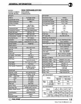 2004-2005 Polaris Scrambler 500 factory service manual, Page 9