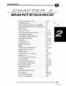 2004 Polaris Sportsman 600/700 Service Manual, Page 17