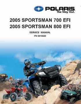 2005 Polaris Sportsman 700/800 EFI Service Manual, Page 1