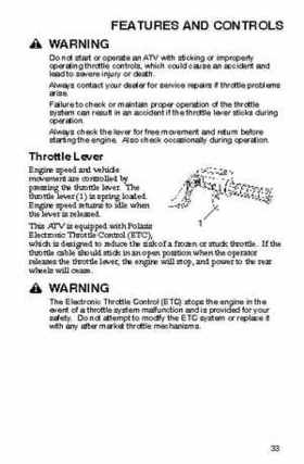 2006 Polaris ATV Trail Blazer Owners Manual, Page 36