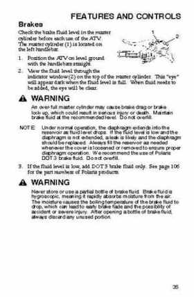 2006 Polaris ATV Trail Blazer Owners Manual, Page 38