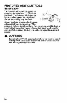 2006 Polaris ATV Trail Blazer Owners Manual, Page 39