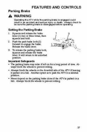 2006 Polaris ATV Trail Blazer Owners Manual, Page 40