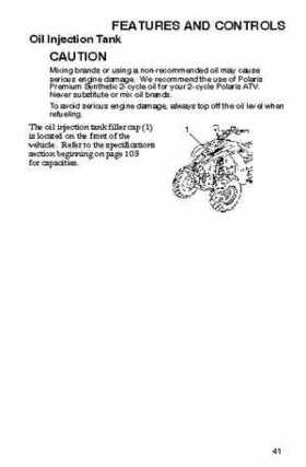 2006 Polaris ATV Trail Blazer Owners Manual, Page 44
