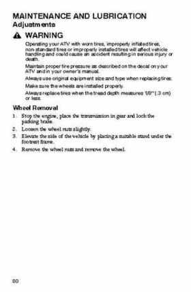 2006 Polaris ATV Trail Blazer Owners Manual, Page 83