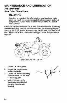 2006 Polaris ATV Trail Blazer Owners Manual, Page 87