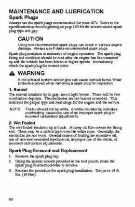 2006 Polaris ATV Trail Blazer Owners Manual, Page 93