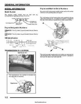 2007 Polaris Sportsman 700/800/800 X2 EFI Service Manual, Page 6