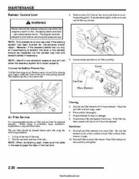 2007 Polaris Sportsman 700/800/800 X2 EFI Service Manual, Page 40