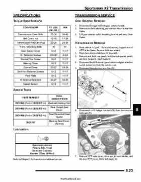 2007 Polaris Sportsman 700/800/800 X2 EFI Service Manual, Page 275
