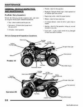 2008 Polaris ATV Predator 50, Sportsman Outlaw 90 Service Manual, Page 20