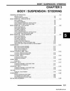 2008 Polaris ATV Predator 50, Sportsman Outlaw 90 Service Manual, Page 109