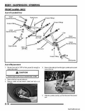 2008 Polaris ATV Predator 50, Sportsman Outlaw 90 Service Manual, Page 122