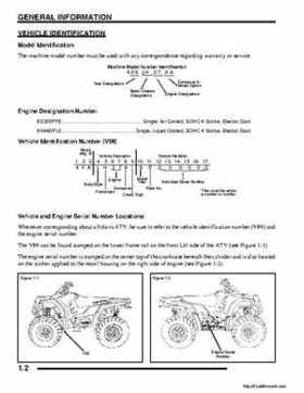 2008 Polaris ATV Sportsman 300 400 H.O. Service Manual, Page 2