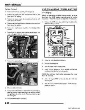 2008 Polaris ATV Sportsman 300 400 H.O. Service Manual, Page 38