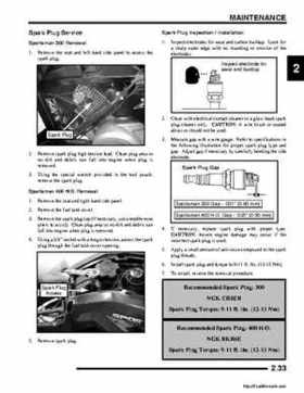 2008 Polaris ATV Sportsman 300 400 H.O. Service Manual, Page 43