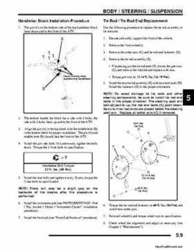 2008 Polaris ATV Sportsman 300 400 H.O. Service Manual, Page 117