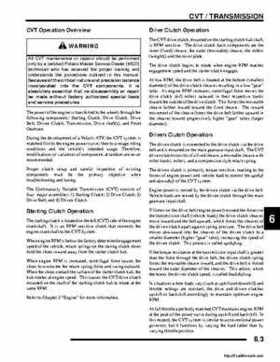 2008 Polaris ATV Sportsman 300 400 H.O. Service Manual, Page 129