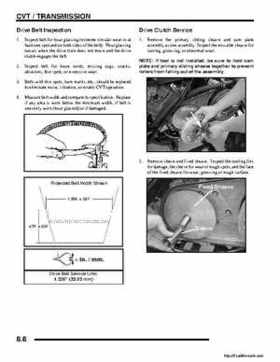 2008 Polaris ATV Sportsman 300 400 H.O. Service Manual, Page 134