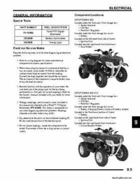2008 Polaris ATV Sportsman 300 400 H.O. Service Manual, Page 189