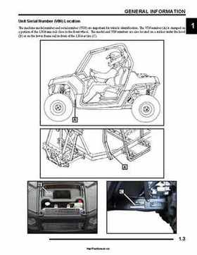 2008 Polaris Ranger RZR Service Manual, Page 6