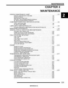 2008 Polaris Ranger RZR Service Manual, Page 14