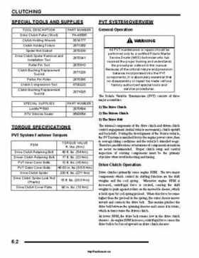 2008 Polaris Ranger RZR Service Manual, Page 170