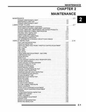2008 Polaris Sportsman 500 EFI/X2/Touring/500 H.O. Service Manual, Page 21