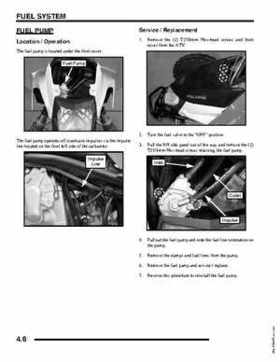 2009 Polaris Outlaw 450/525 Service Manual, Page 66