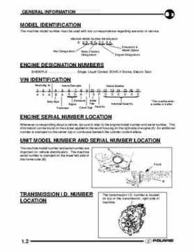 2009 Polaris Scrambler 500 4x4 2x4 factory service manual, Page 2