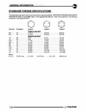 2009 Polaris Scrambler 500 4x4 2x4 factory service manual, Page 6