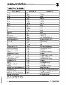 2009 Polaris Scrambler 500 4x4 2x4 factory service manual, Page 8