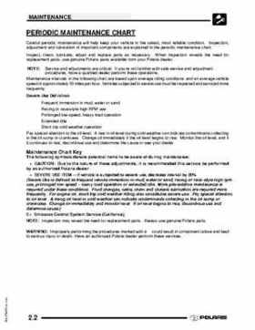 2009 Polaris Scrambler 500 4x4 2x4 factory service manual, Page 12