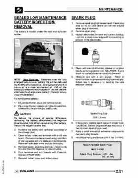 2009 Polaris Scrambler 500 4x4 2x4 factory service manual, Page 31