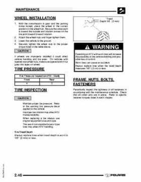 2009 Polaris Scrambler 500 4x4 2x4 factory service manual, Page 50