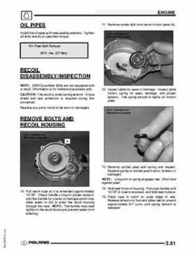 2009 Polaris Scrambler 500 4x4 2x4 factory service manual, Page 101