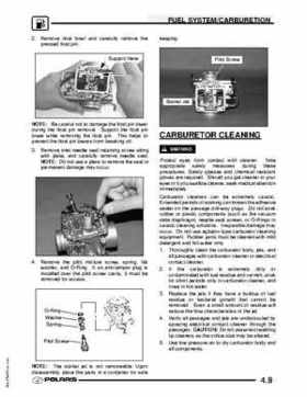 2009 Polaris Scrambler 500 4x4 2x4 factory service manual, Page 113