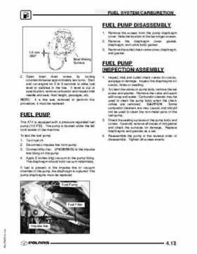 2009 Polaris Scrambler 500 4x4 2x4 factory service manual, Page 117